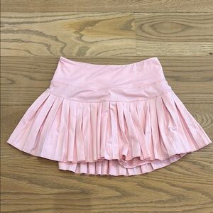 Pink Goldhinge Pleated Tennis Skirt